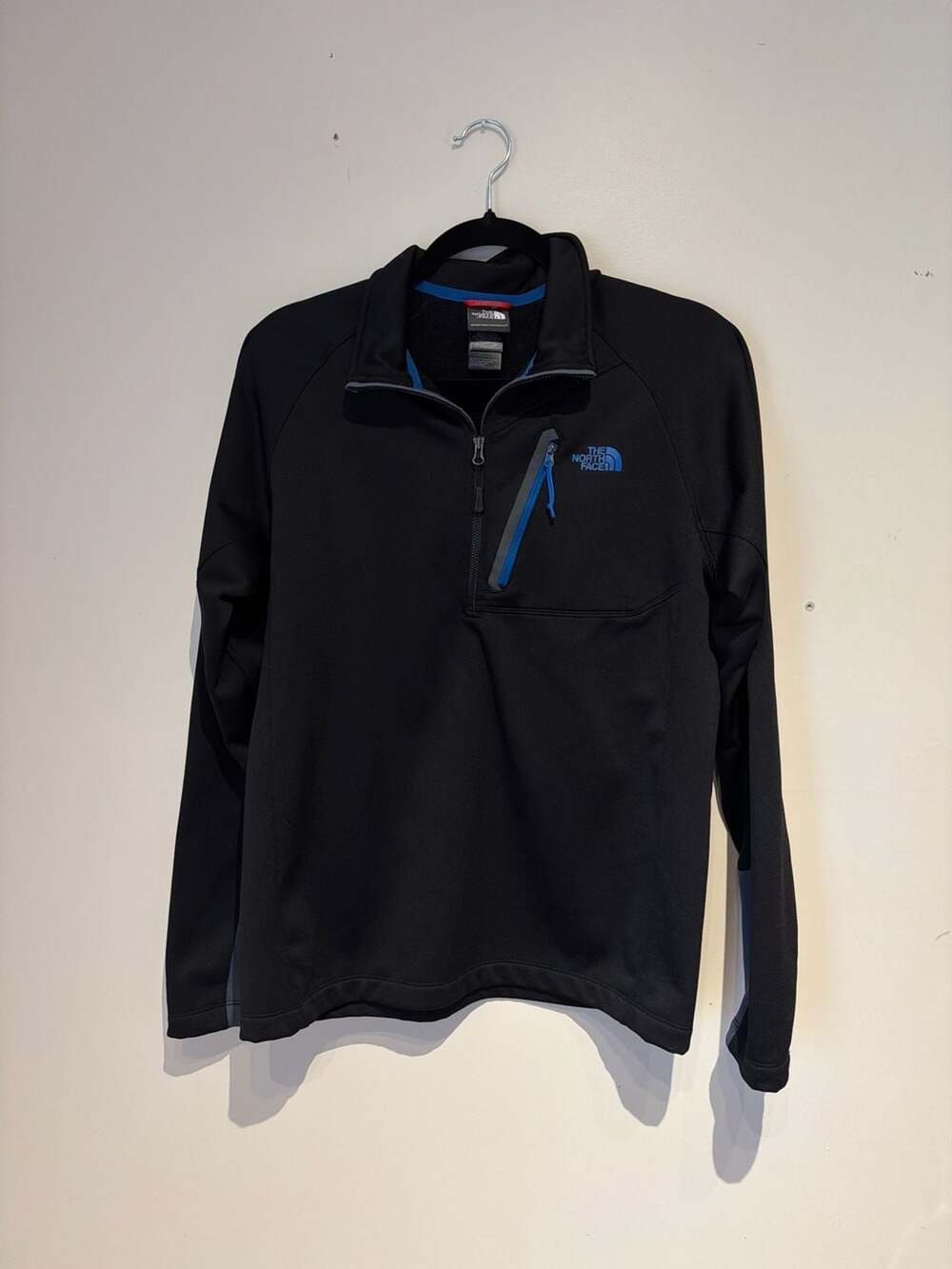 The North Face Men's Canyonlands 1/4 Zip Fleece Pullover Jacket Black/Grey